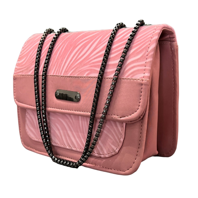 aLuxury Women’s Shoulder Bag in Pink Faux Leather for Casual, Work, and Formal Use