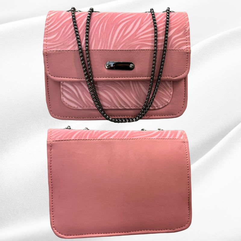 aLuxury Women’s Shoulder Bag in Pink Faux Leather for Casual, Work, and Formal Use