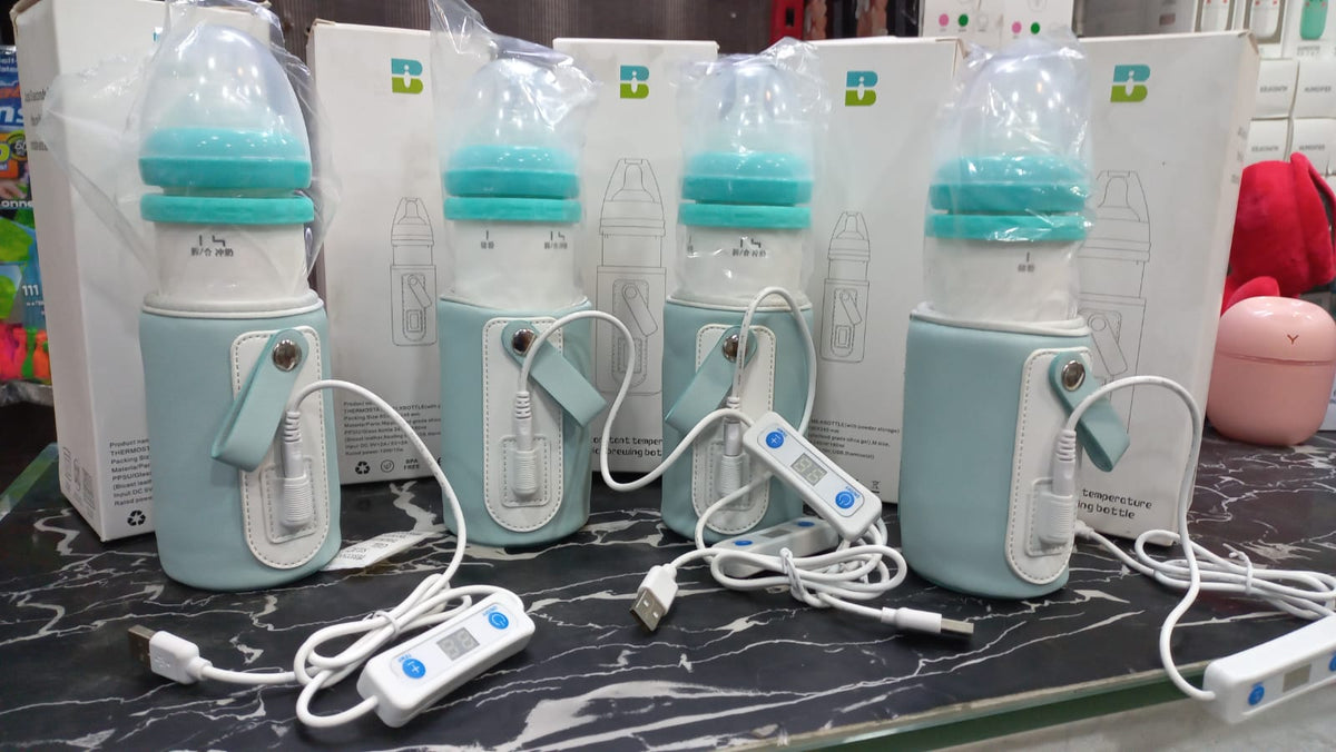 USB Baby Bottle mer With Adjustable Temperature Display Portable Milk.